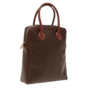 Celine Vintage Pre-owned Laeder handvskor Brown, Dam