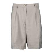 8PM Rayonblandade Korta Shorts Gray, Dam