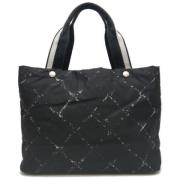 Chanel Vintage Pre-owned Canvas chanel-vskor Black, Dam