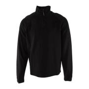 C.p. Company Svart Fleece Tröja med Unik Design Black, Herr