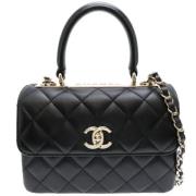 Chanel Vintage Pre-owned Laeder chanel-vskor Black, Dam