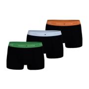 Tommy Hilfiger Multifärgad Bomull Stretch Boxers Pack Multicolor, Herr