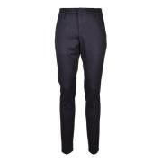 Dondup Elegant Viskosblandning Skinny Byxor Black, Herr