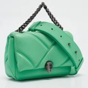 Bvlgari Vintage Pre-owned Laeder crossbodyvskor Green, Dam