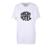 Circus Hotel Bomull T-shirt med unik design White, Dam