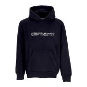 Carhartt Wip Svart huva tröja med känguruficka Black, Herr