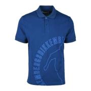 Bikkembergs Bomull Elastan Polo Skjorta Blue, Herr