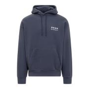 Givenchy Avslappnad Fit Hoodie Blue, Herr