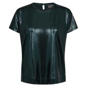 MOS Mosh Grön Metallic Tee för höst/vinter Green, Dam