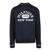 Tommy Hilfiger Bomullsblandning Sweatshirt Blue, Herr