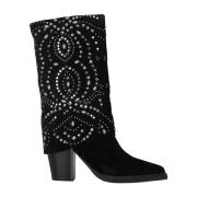 Alma EN Pena Studded gaiter stövlar Black, Dam