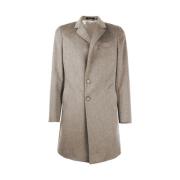 Made in Italia Beige ulljacka med Loro Piana-tyg Beige, Herr