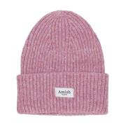 Amish Lila Elastisk Beanie Mössa Purple, Unisex