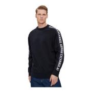 Armani Exchange Logo Ärm Sweatshirt - Blå Blue, Herr