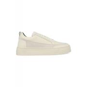 Antony Morato Flint Hart Coated Leather/Suede Sneakers Beige, Herr