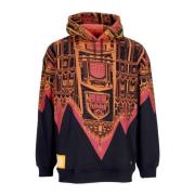 Dolly Noire Milano Oversize Hoodie Svart/Orange Multicolor, Herr