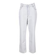 Etro Straight Jeans White, Dam