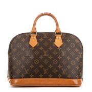 Louis Vuitton Vintage Pre-owned Canvas handvskor Brown, Dam