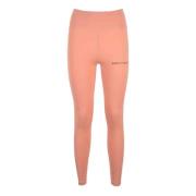 Palm Angels Stiliga elastiska nylonbyxor Pink, Dam