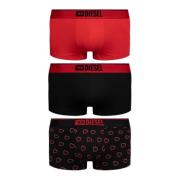 Diesel Trepack boxershorts Damien-Gft-3Pack Red, Herr