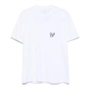 Neil Barrett Vit Double-Bolt T-shirt White, Herr