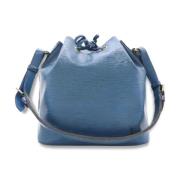 Louis Vuitton Vintage Pre-owned Laeder axelremsvskor Blue, Dam