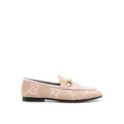 Gucci Beige Platta Skor Beige, Dam