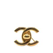 Chanel Vintage Pre-owned Metall chanel-smycken Yellow, Dam