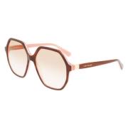 Longchamp Brun Acetat Solglasögon Brown, Dam