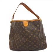 Louis Vuitton Vintage Pre-owned Tyg axelremsvskor Brown, Dam