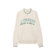 Autry Vintage amerikansk collegestil sweatshirt Beige, Herr