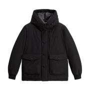 Woolrich Svart regnresistent dunjacka Black, Herr