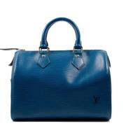 Louis Vuitton Vintage Pre-owned Tyg louis-vuitton-vskor Blue, Dam