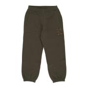 Carhartt Wip Fleece Tracksuit Sweatpants med Elastisk Midja Green, Her...