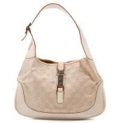 Gucci Vintage Pre-owned Canvas axelremsvskor Beige, Dam