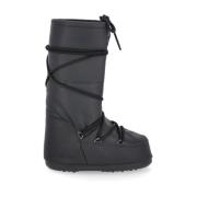 Moon Boot Svarta Snöskor med PVC-detaljer Black, Dam