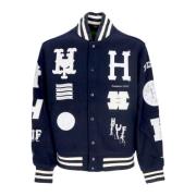 HUF Klassisk Varsity Jacka Navy Blue, Herr