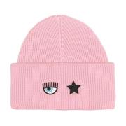 Chiara Ferragni Collection Sagolik Beanie Hat Pink, Dam