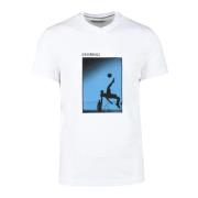 Bikkembergs Bomull Elastan T-shirt White, Herr