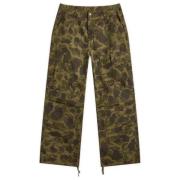 Carhartt Wip Camo byxor för stadstil Green, Herr