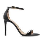 Stuart Weitzman Klackskor Nudist II Black, Dam