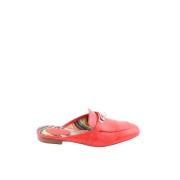 Hermès Vintage Pre-owned Laeder mules Red, Dam