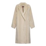 Max Mara Studio Xavier Beige Alpacka Ullrock Beige, Dam