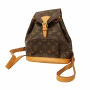 Louis Vuitton Vintage Pre-owned Tyg ryggsckar Brown, Dam