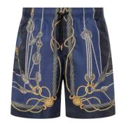 Versace Badshorts för män Blue, Herr