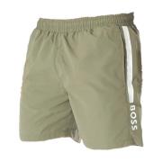 Hugo Boss Khaki Badkläder Maillots Kort Bad Green, Herr