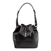 Louis Vuitton Vintage Pre-owned Laeder axelremsvskor Black, Dam