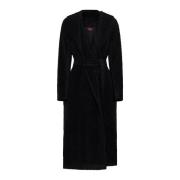 Max Mara Studio Svart Teddy Alpacka Ullrock Black, Dam