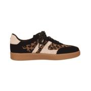 La Strada Sneaker med Leopardmönster och Guld Detaljer Brown, Dam