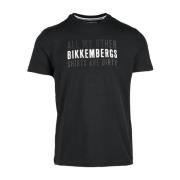 Bikkembergs Svart T-shirt för män Black, Herr